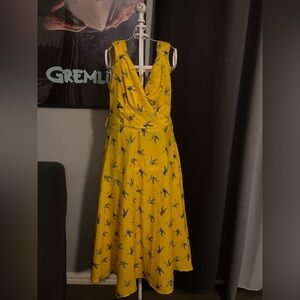 beautiful yellow design dress